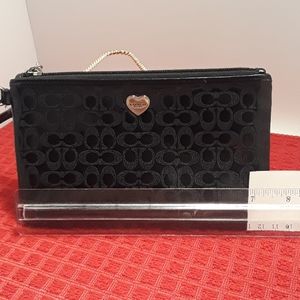 Coach Black Wristlet